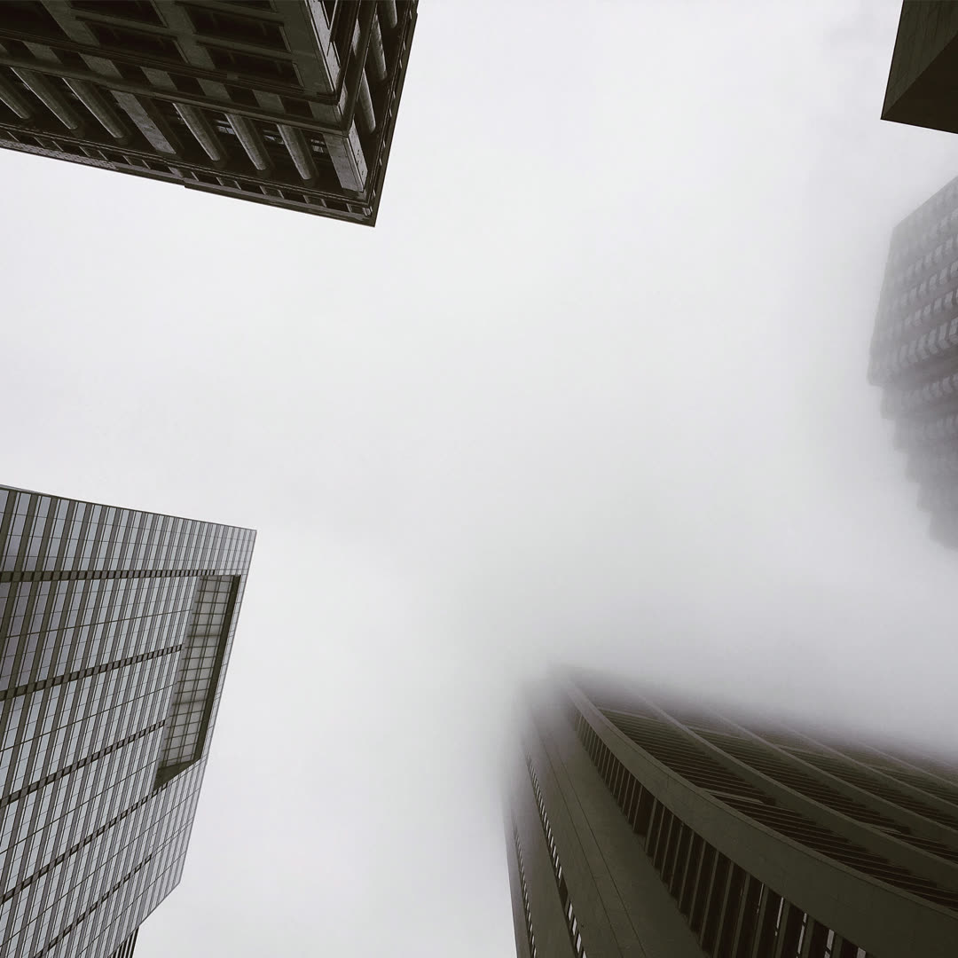 Skyscrapers, playing a modest game of hide and seek